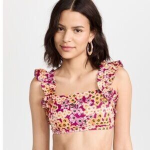 Banjanan Edith Top in Monarch Fuchsia Size Medium NWT